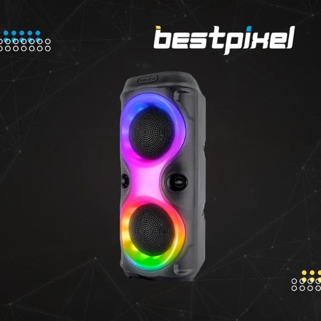 Caixa de Som Multimídia  30W RGB Bluetooth