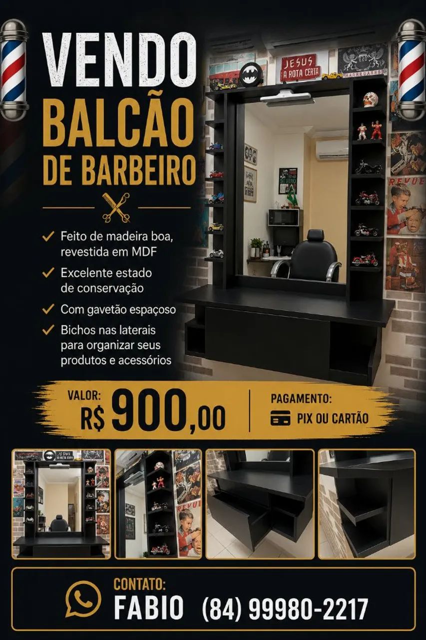 Vendo móveis para barbearia - Foto 2
