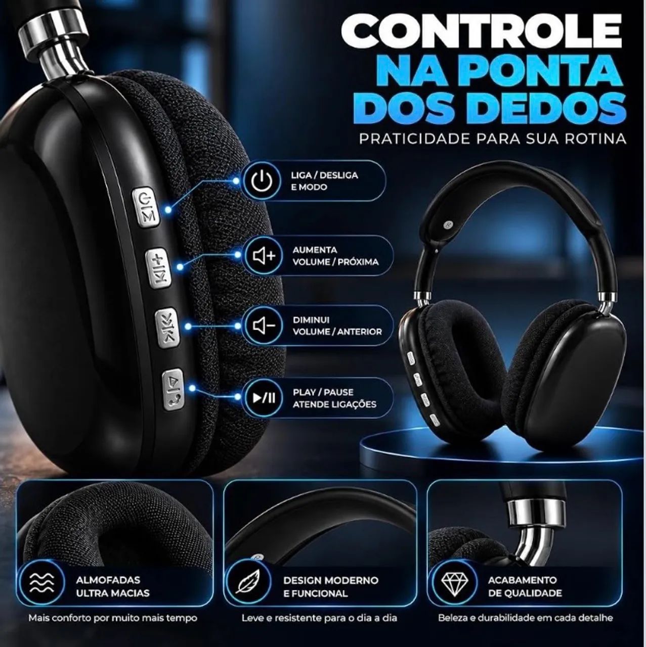Fone de Ouvido Bluetooth  - Foto 4