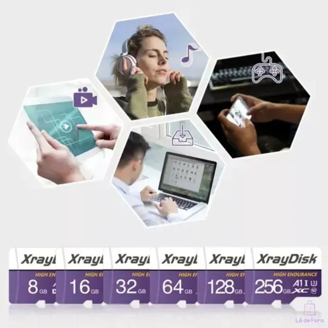 Cartão de Memória 64GB MicroSD XrayDisk A1 U3 Classe 10 - Alta Velocidade - Foto 2