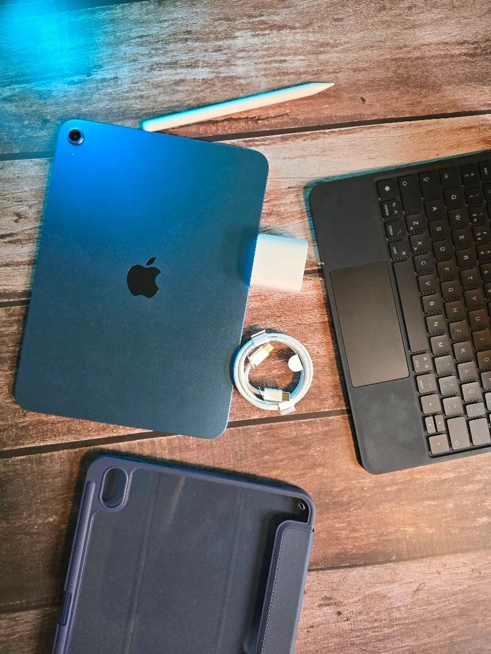 iPad 11 (A16) 128GB Wi-Fi + Capa teclado, película e caneta Bettdow - Foto 3