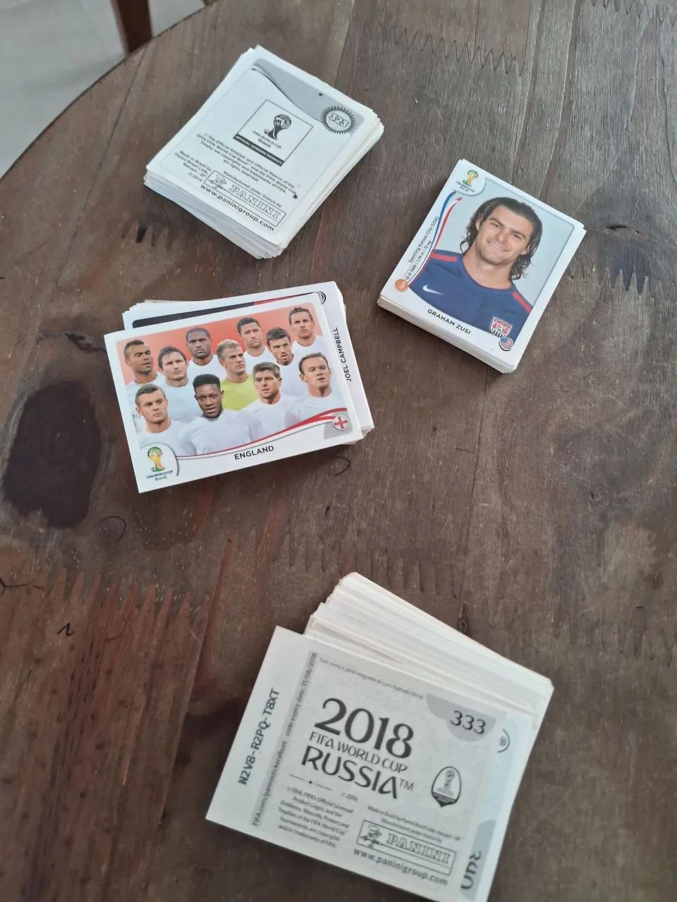 Lote de figurinhas das copas 2014 e 2018 - Bruno