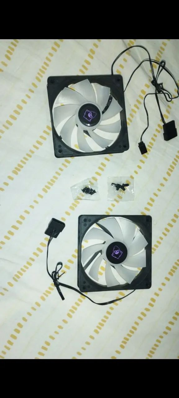 Par de Ventoinhas ARGB 120mm Mancer reversas (Do CV450)