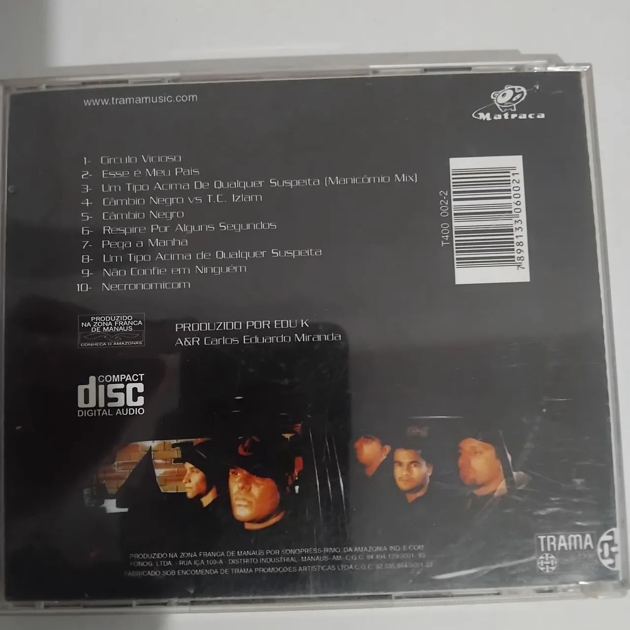 Cd Cambio Negro 1998 original com encarte hip-hop rap - Foto 2