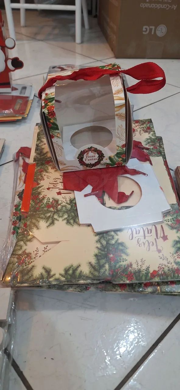 Confeiteiras Embalagens de Natal 