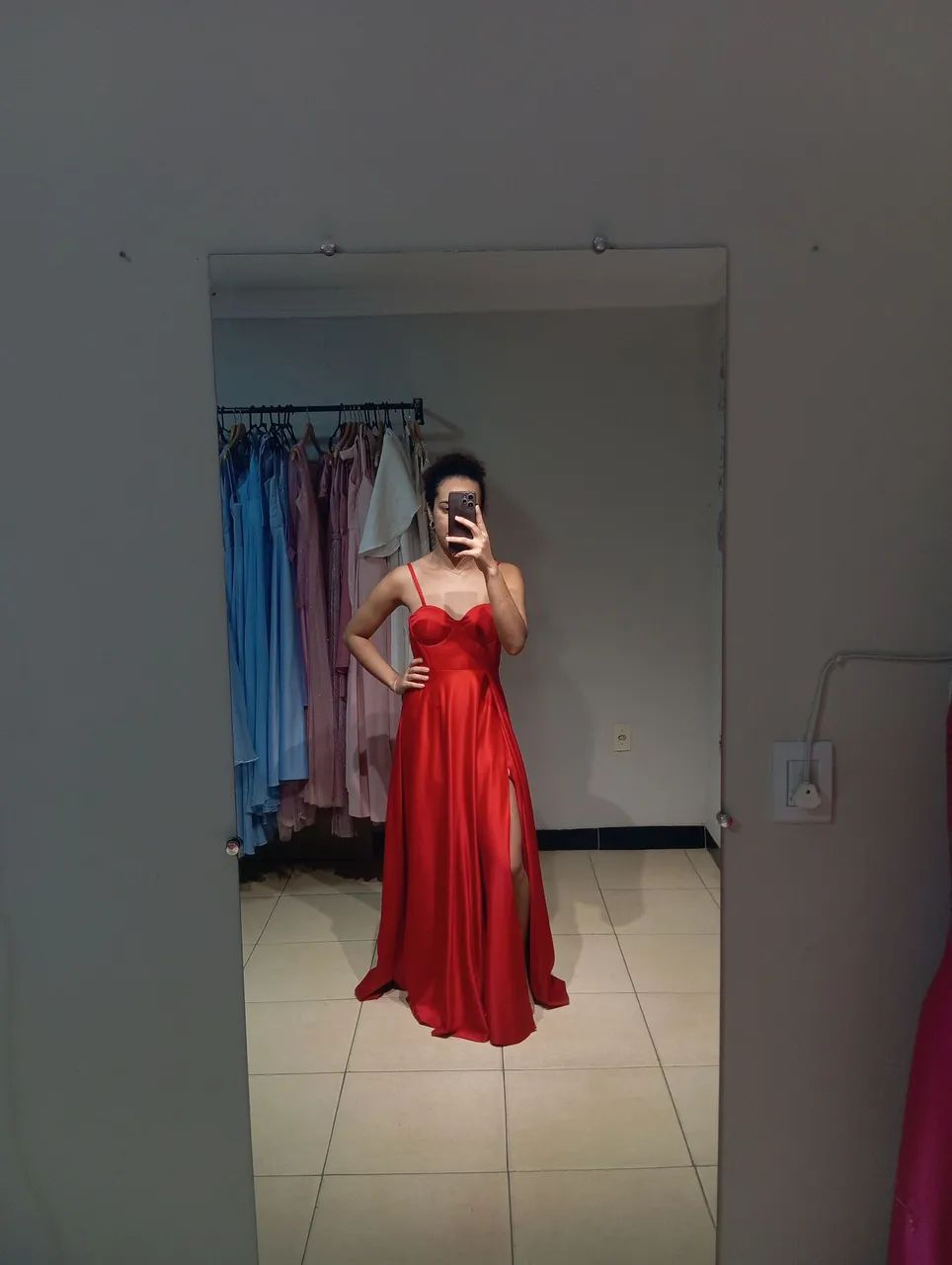 Vestido festa vermelho