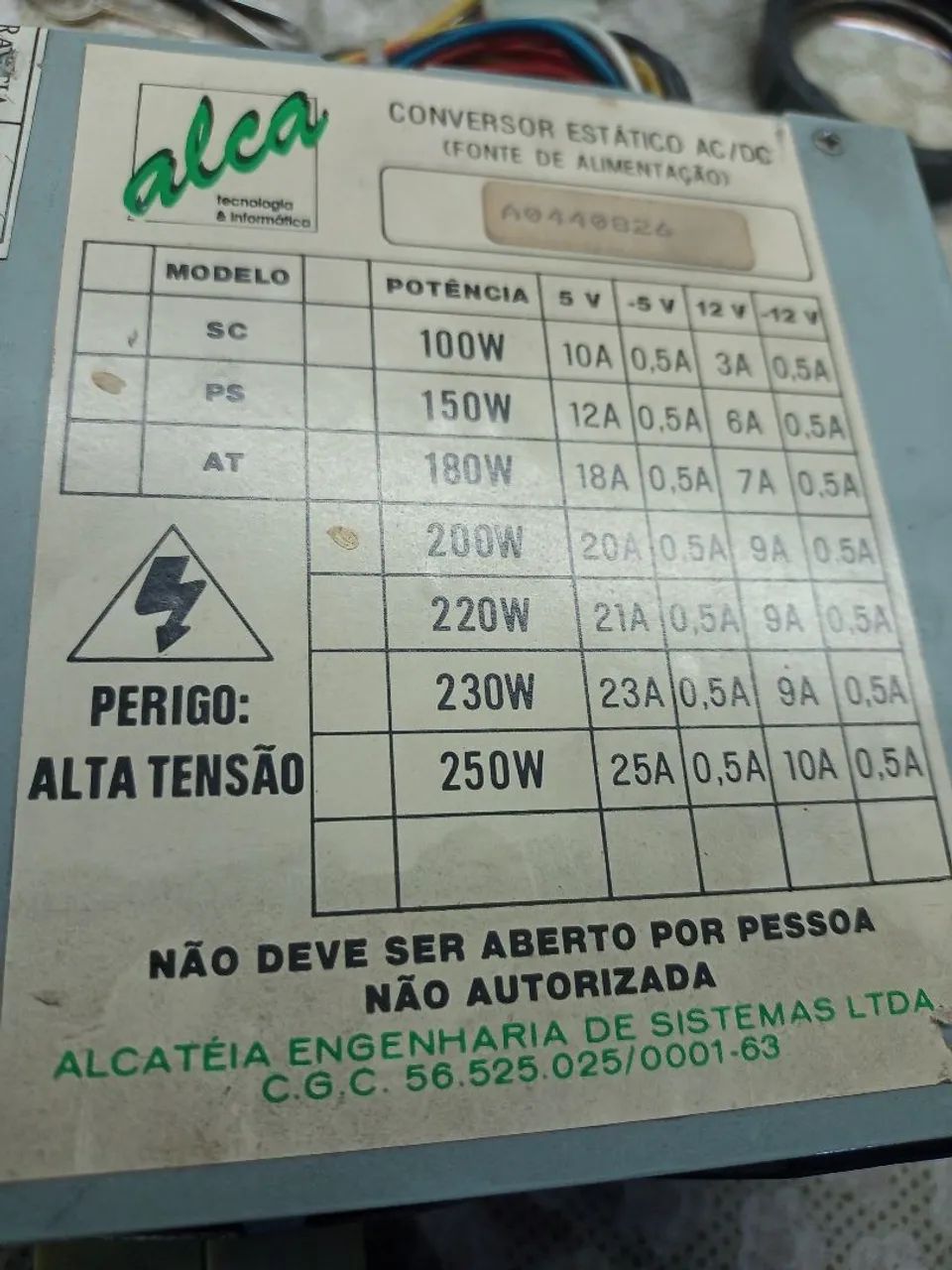 Fonte at antiga para Pc antigo funcionando  - Foto 2