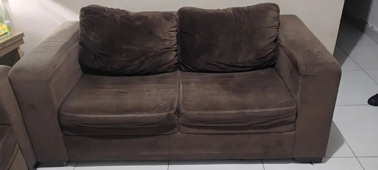 Conjunto - sofá marrom  - Foto 3