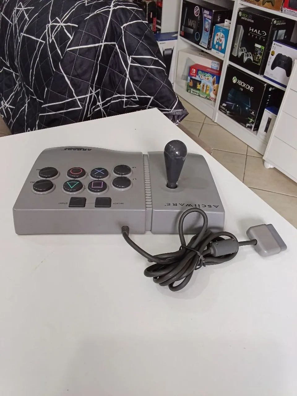 Vendo Controle Arcade Ps1 Asciiware Arcade Stick Semi novo - Foto 2