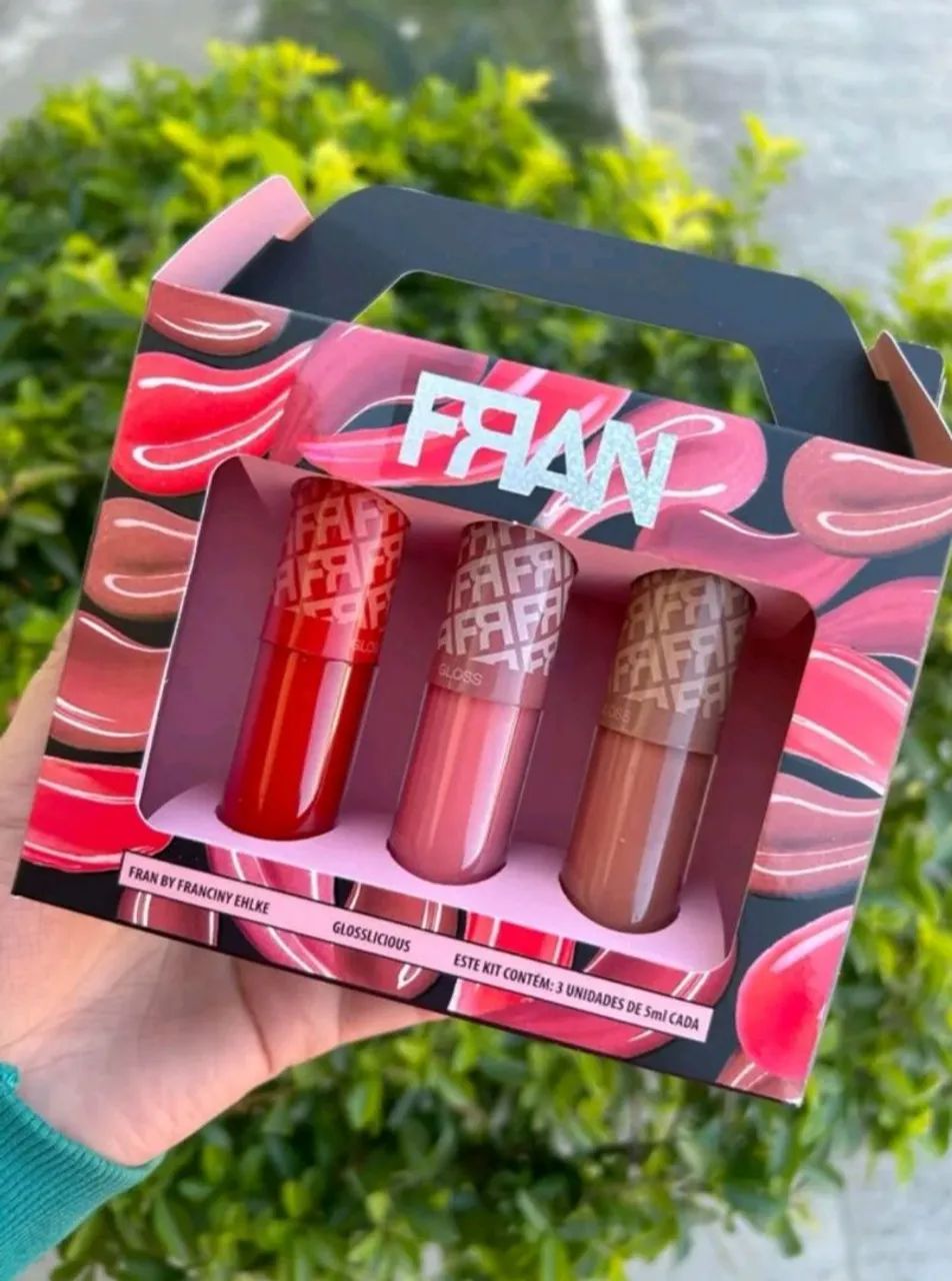 Kit Gloss Franciny Ehlke - Glosslicious (3 Unidades) - Novo 