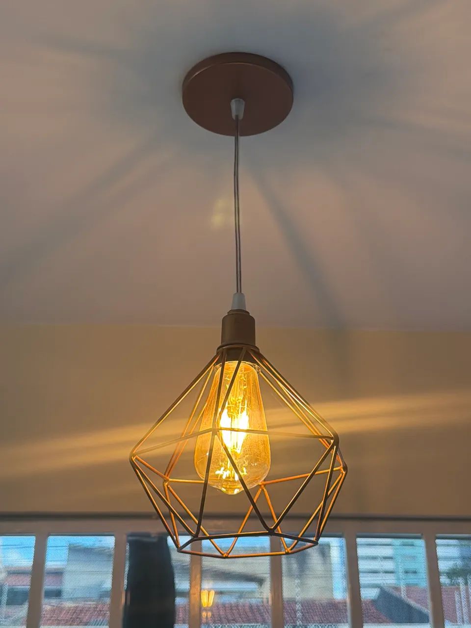 Pendente luminária com lâmpada filamento  - Foto 2