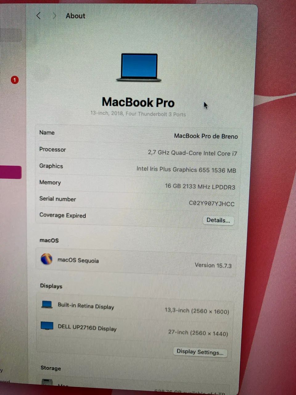 MacBook Pro 2018 1tb - Tela não funciona - Foto 2