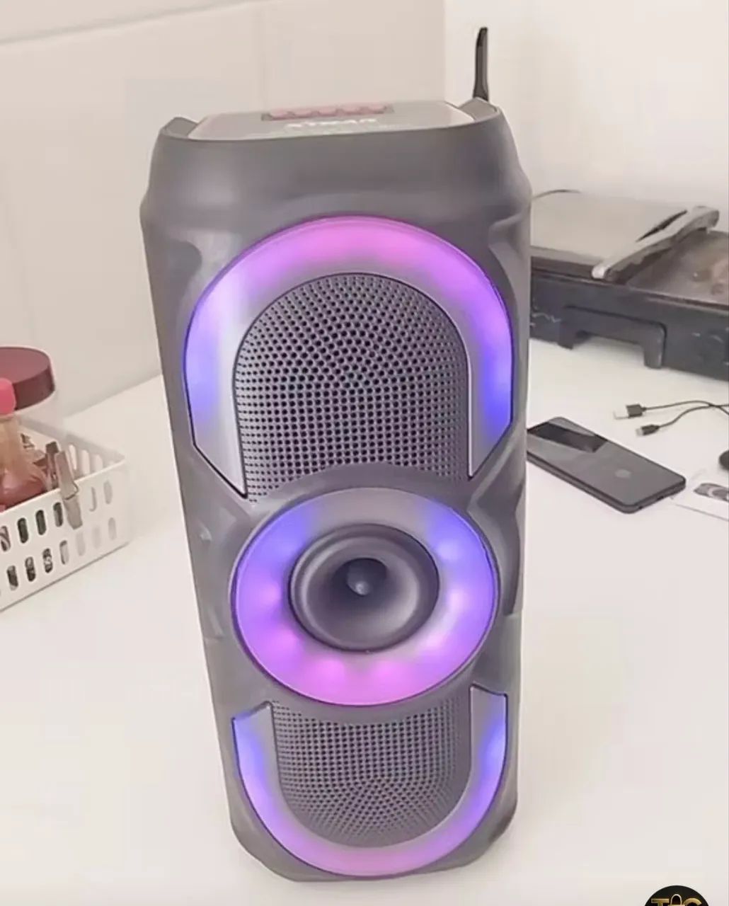 Caixa de Som Bluetooth com Led - Foto 4