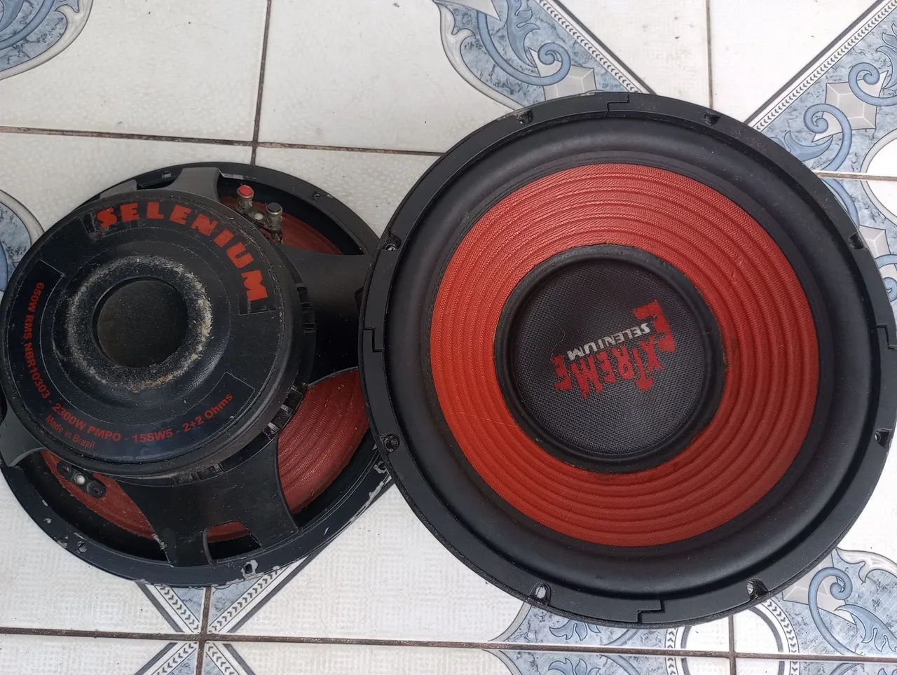 Vende-se um par de alto-falante de 15 polegadas. - Foto 4