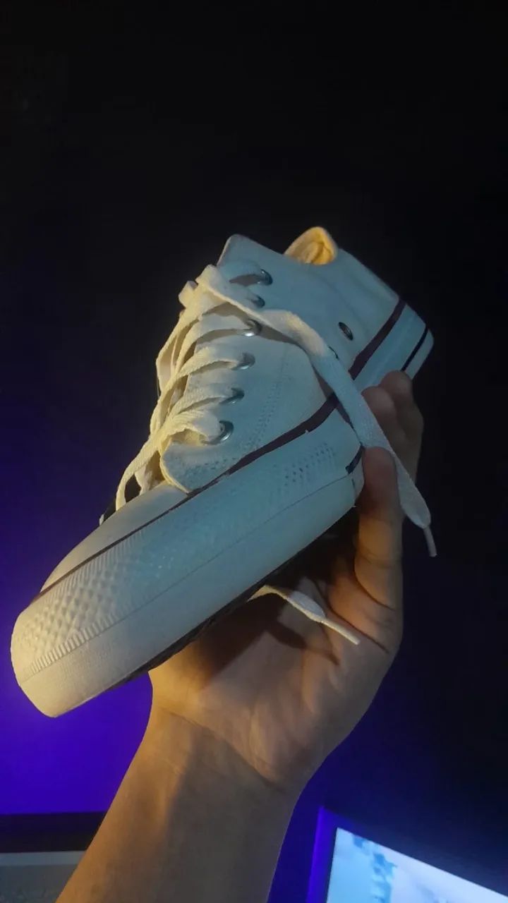 all star branco novo - Foto 3
