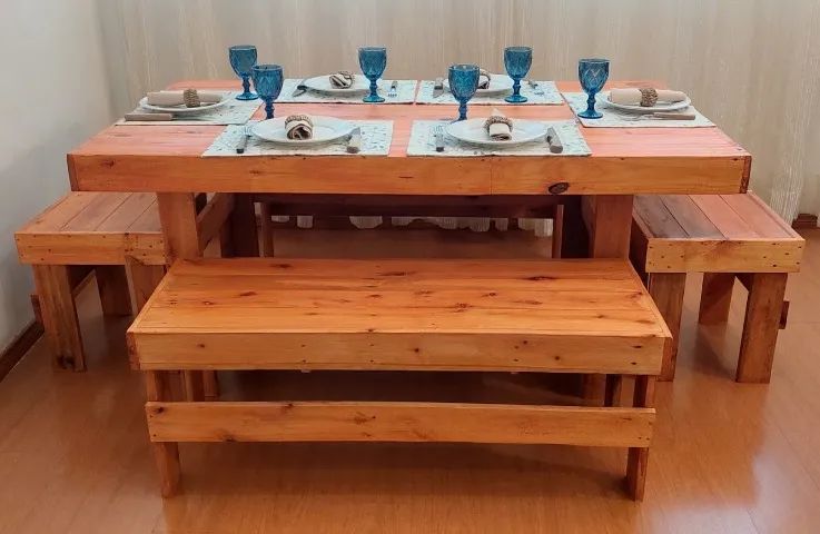 Mesa Jantar Madeira Pallet  170cmx92cm