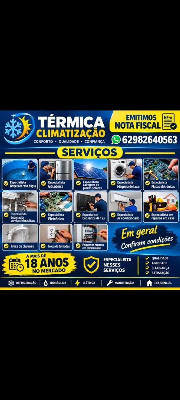 Térmica climatização serviços gerais 