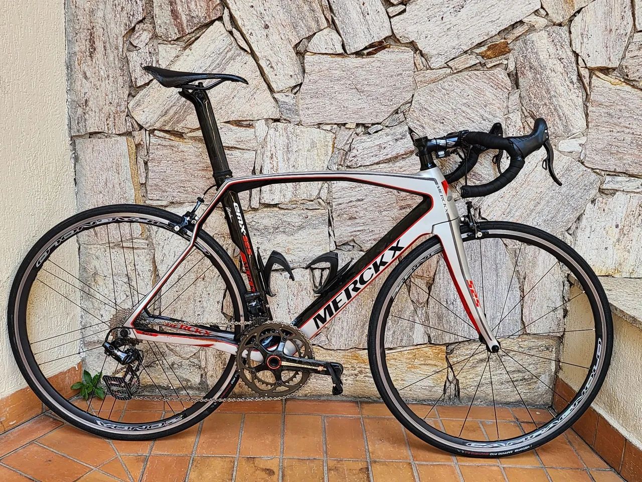 Bicicleta Eddy Merckx EMX-525 Prata grupo Campagnolo Super Record