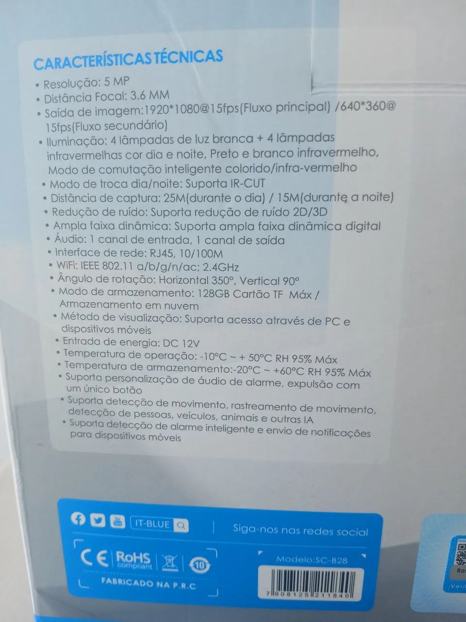 Câmera inteligente WiFi It.Blue - Foto 4