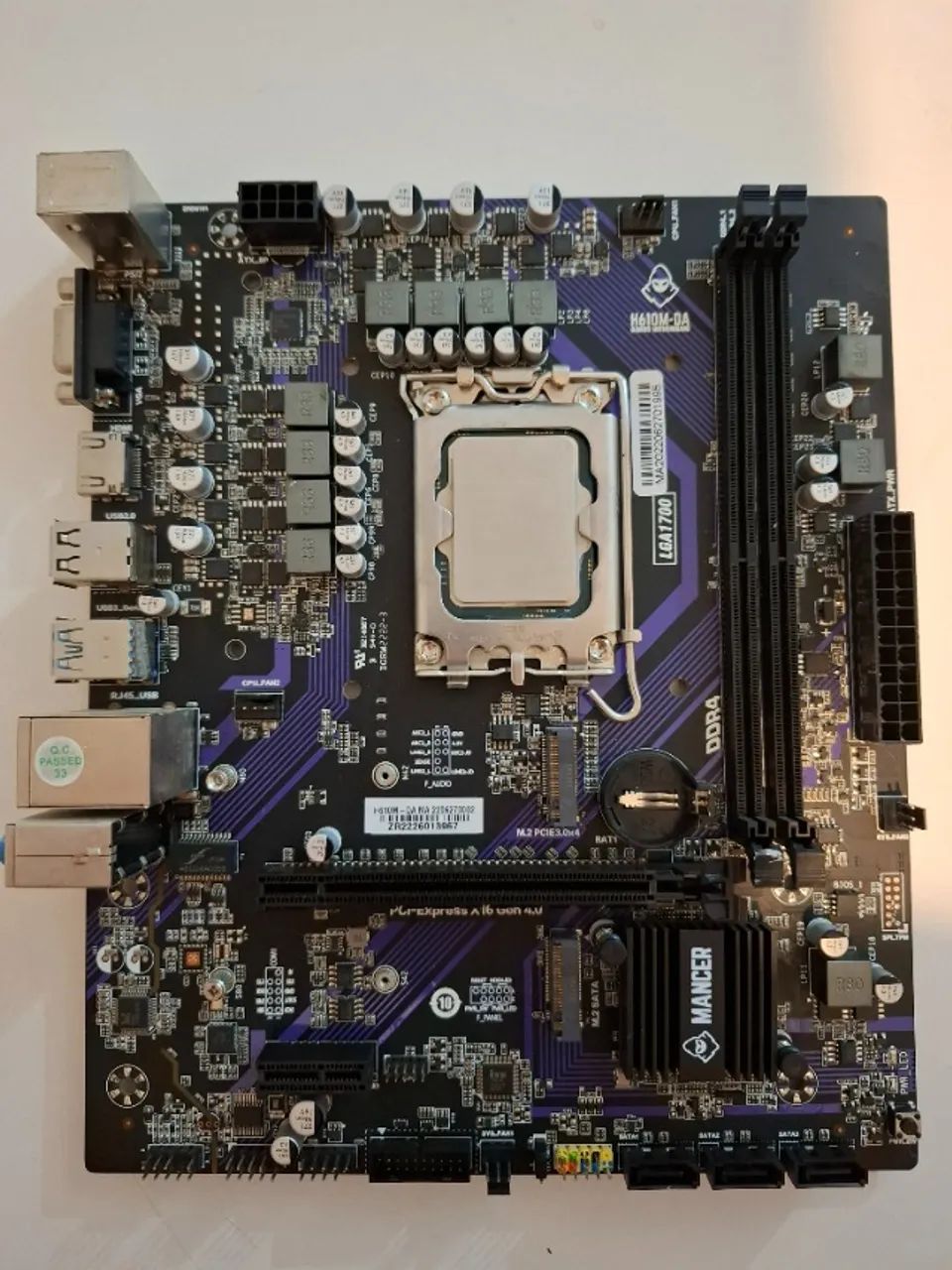 Placa-Mãe Mancer H610M-DA LGA 1700 DDR4 - Foto 2