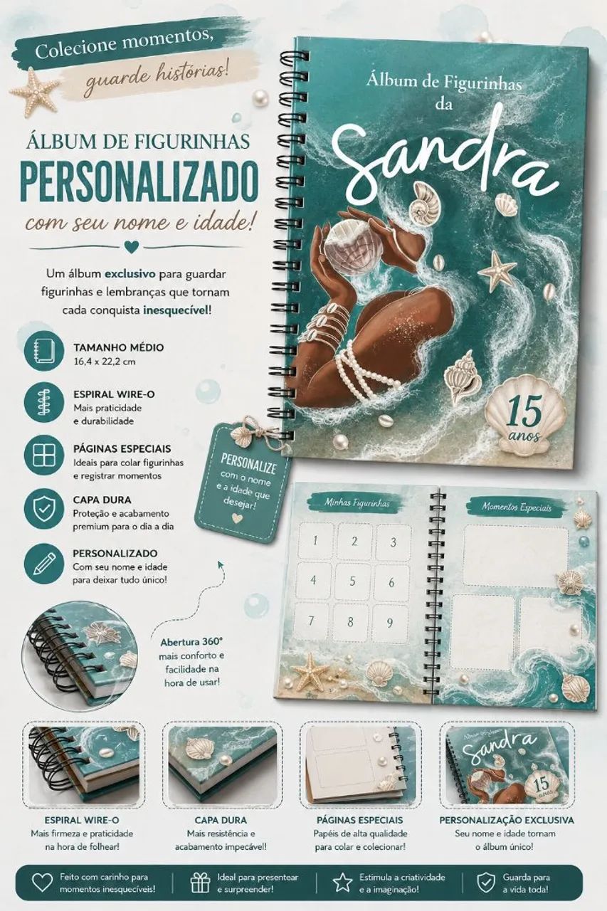 Álbum de figurinhas PERSONALIZADO  - Foto 3