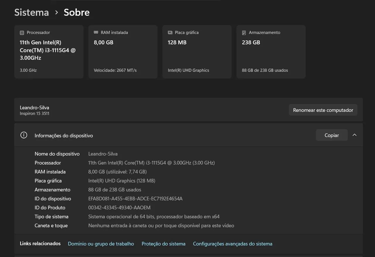 Notebook Dell Inspiron 15 3000 i3 11th Gen - Foto 4