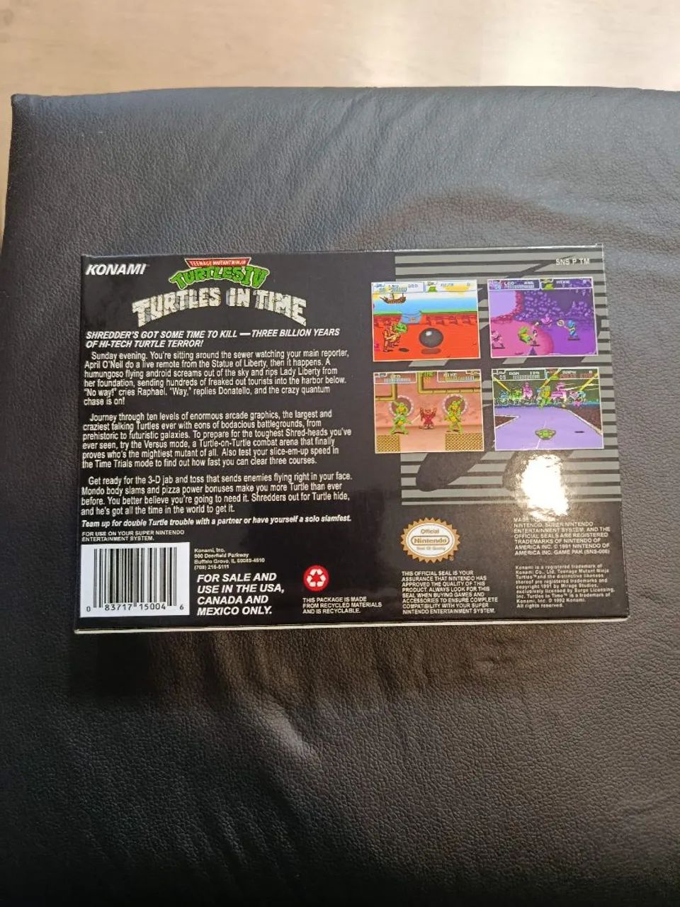 Caixa Repro de SNES Turtles in Time - Foto 2