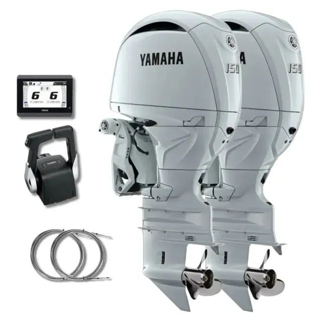PARELHA YAMAHA 150HP BRANCO - MOTOR DE POPA 