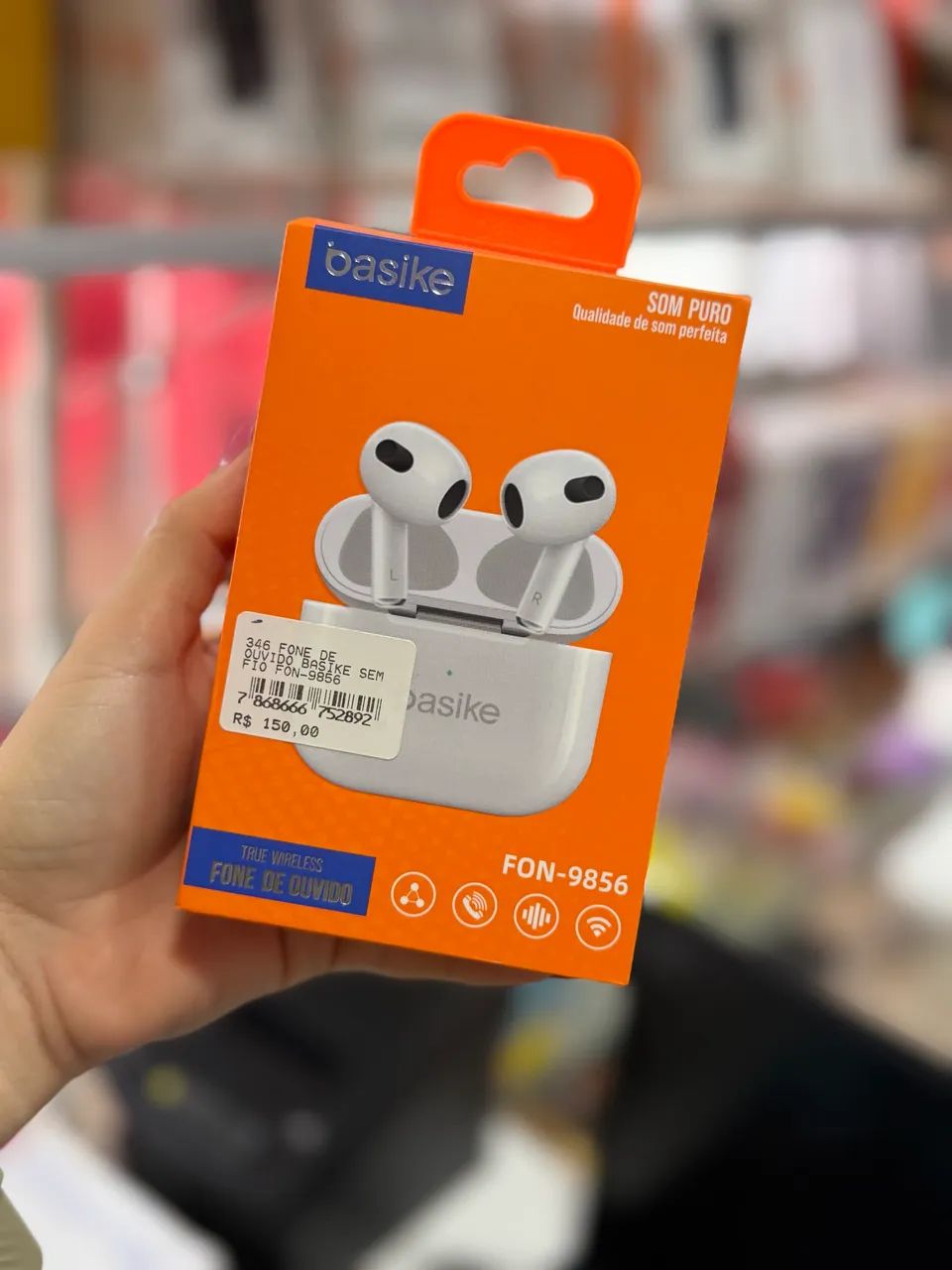 Fone de ouvido original Basike de alta qualidade 