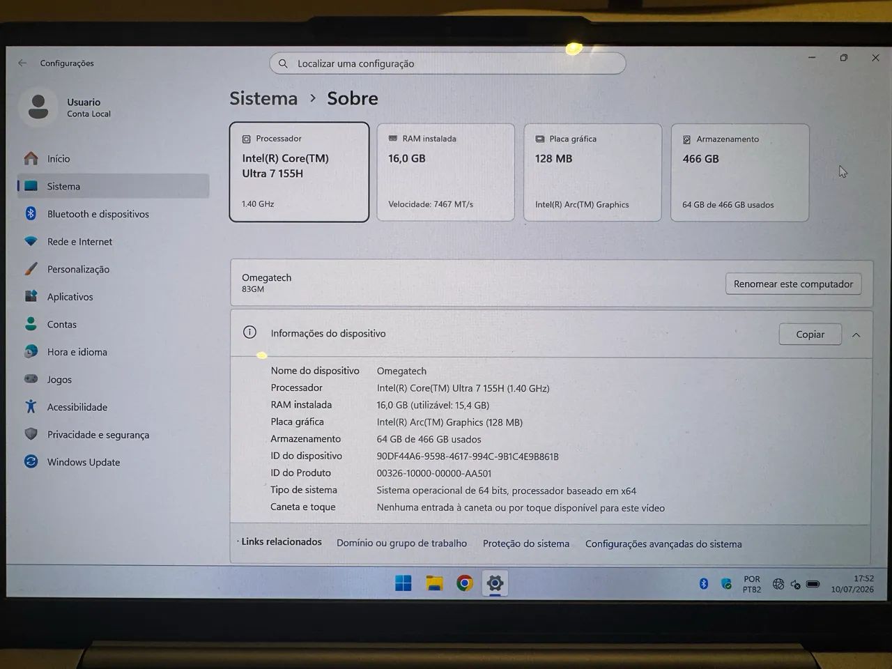 Notebook Lenovo Yoga Core Ultra 7 - Foto 3