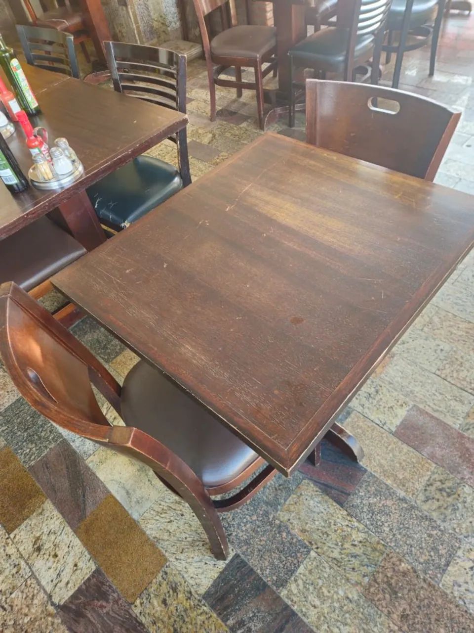 Mesa Cadeira Madeira  - Foto 4
