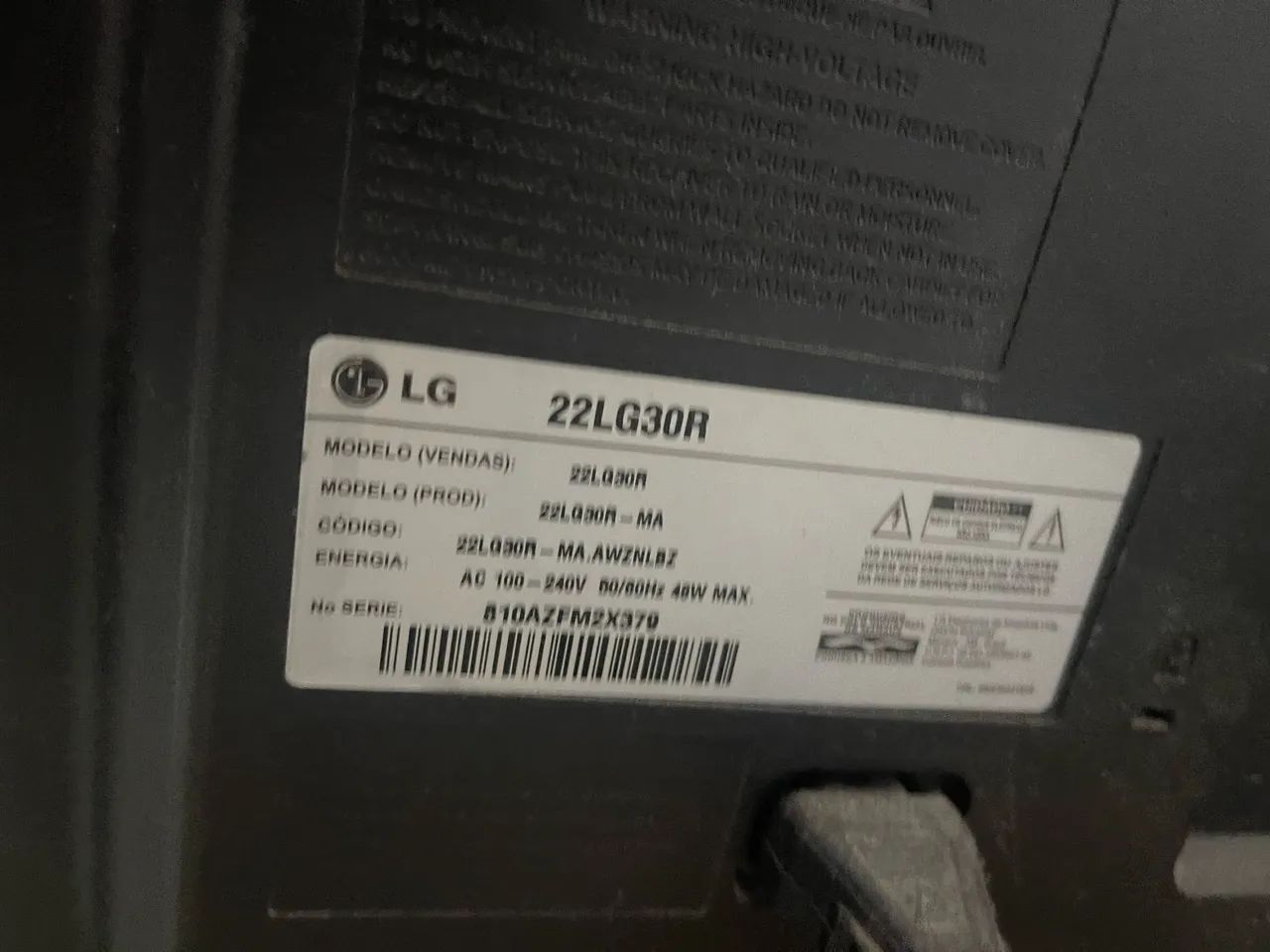 Tv LG 22 polegadas só 150reais ( não é smart) - Foto 2