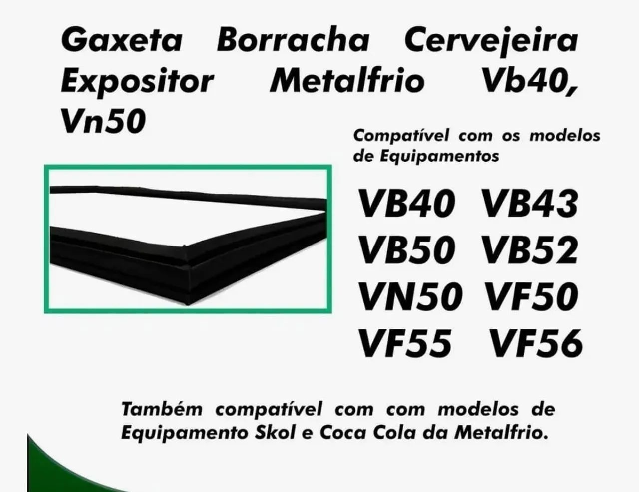 Gaxeta de vedação para expositor  - Foto 3