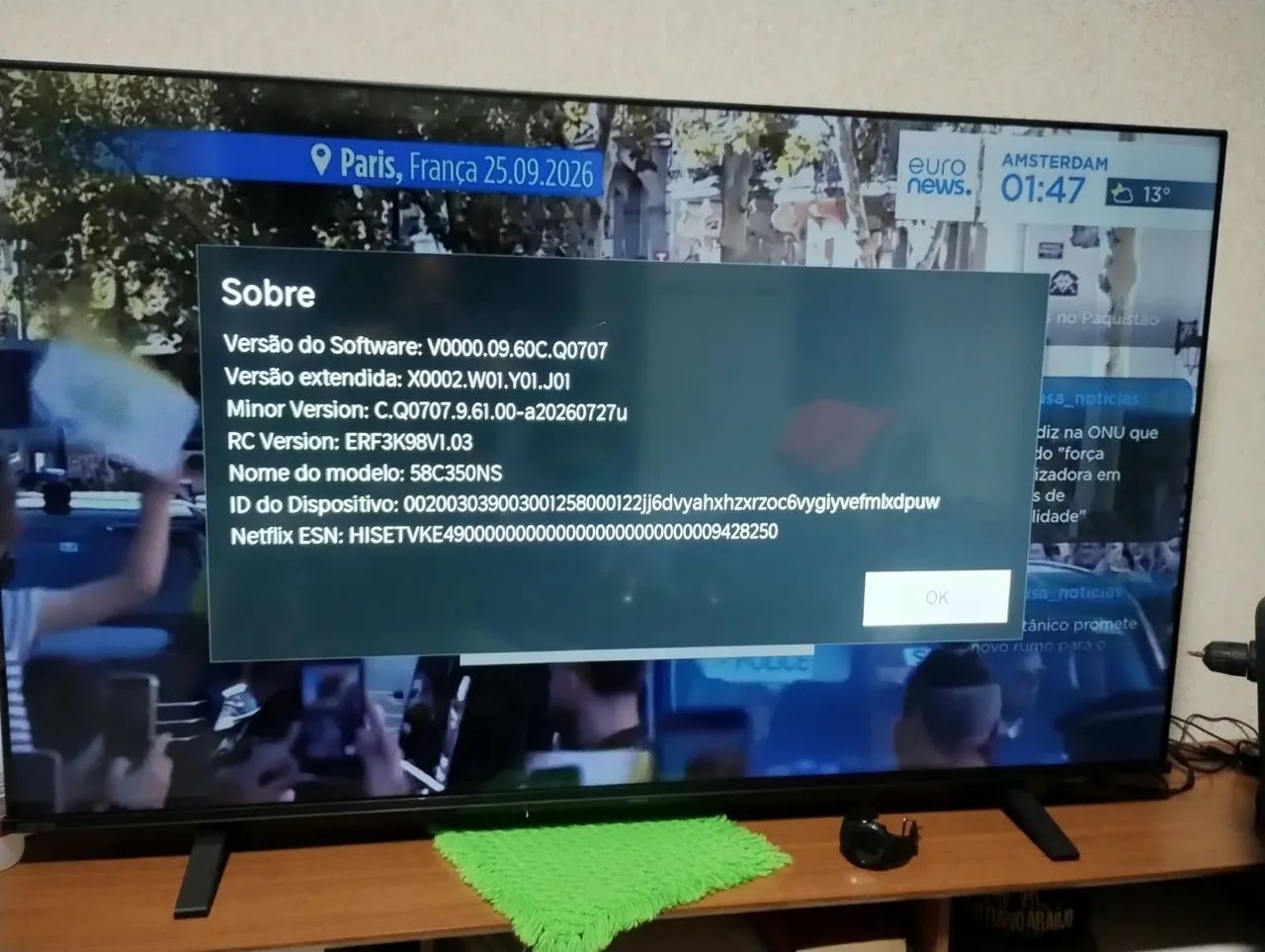 TV toshiba 58 polegadas , semi nova , 5 meses de uso  - Foto 3