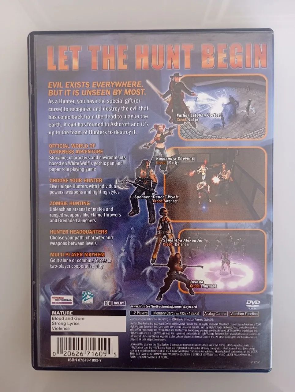 Hunter: The Reckoning - Original PS2. - Foto 2
