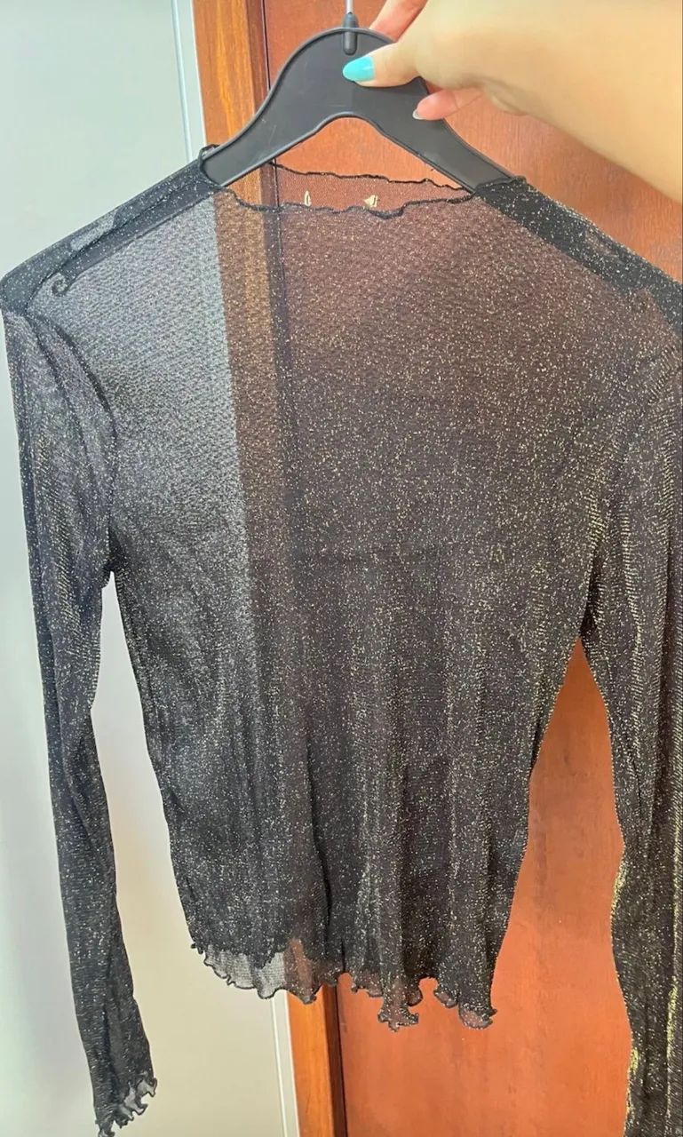 Blusa de tule com glitter  - Foto 2