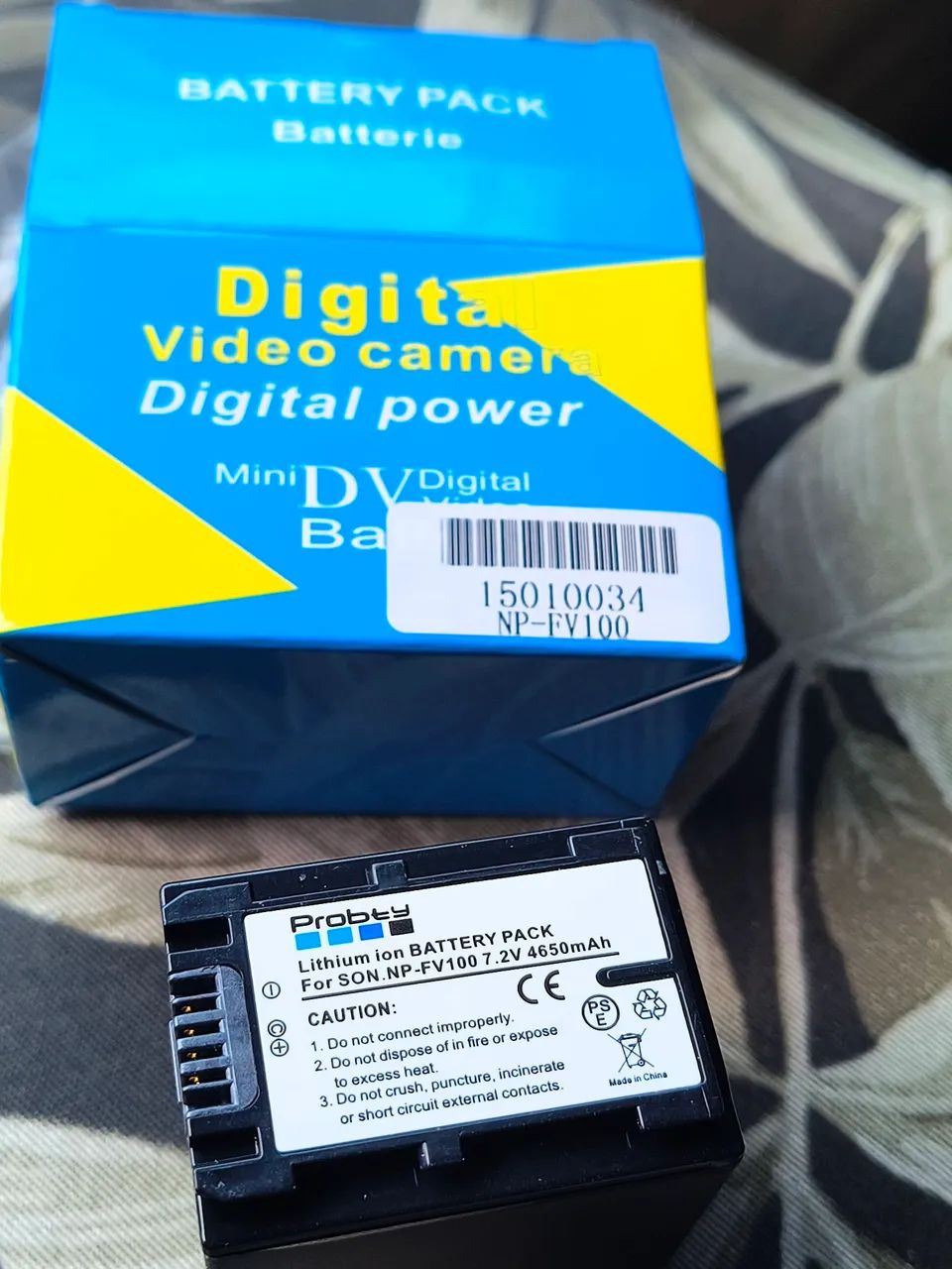 Bateria Probty Fv100 4650 Mah Fh100 Hdr Next DVR Xr350 Nx30 Mx50 Xr150 Xr550 Frete Grátis  - Foto 3