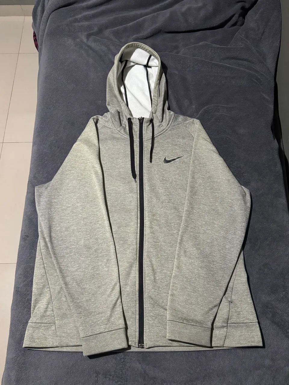 Moletom nike dri-fit cinza gg - Foto 2