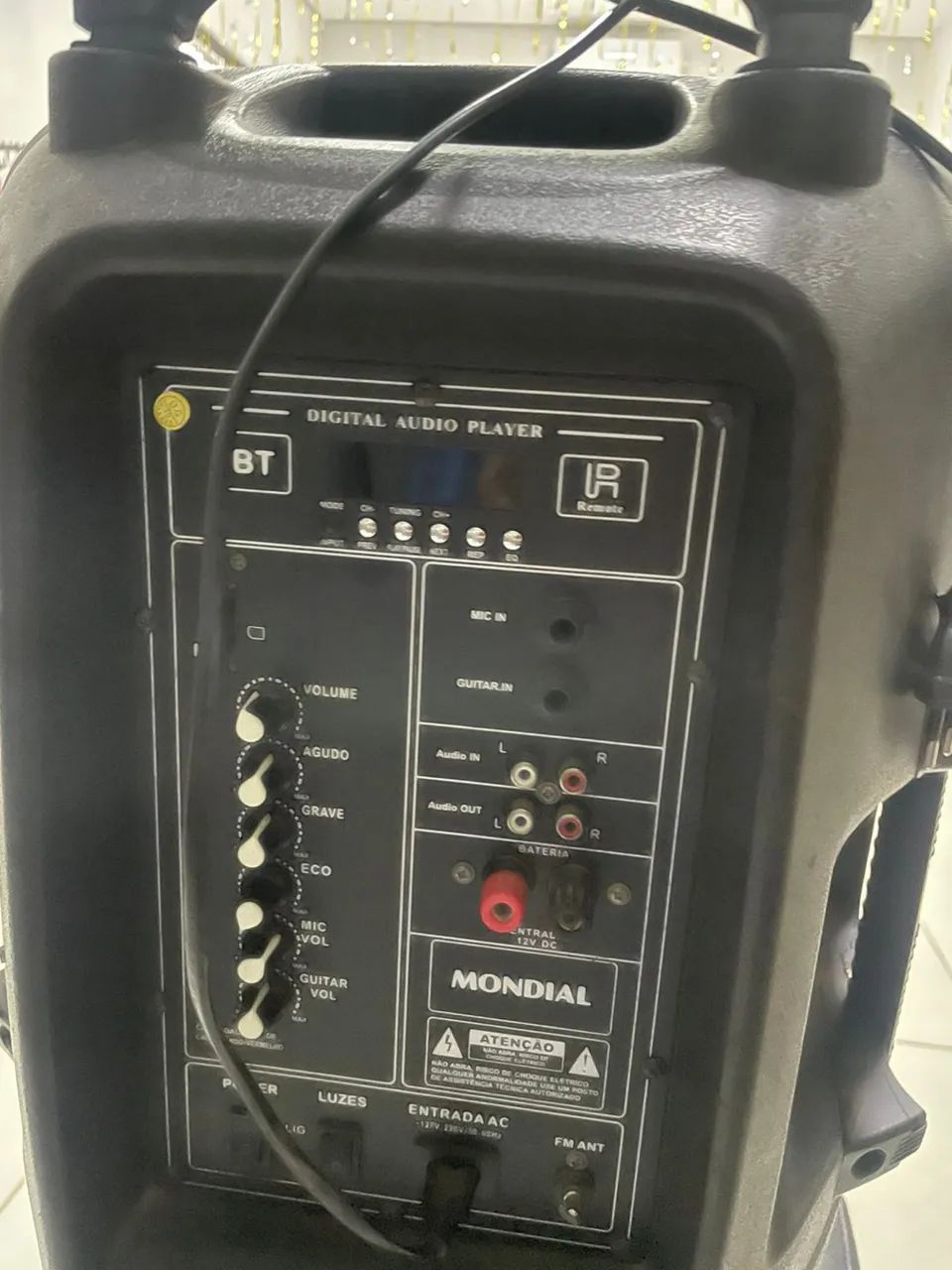 Caixa Amplificada Mondial C/ Bluetooth e Entradas - Ótimo Estado - Foto 3