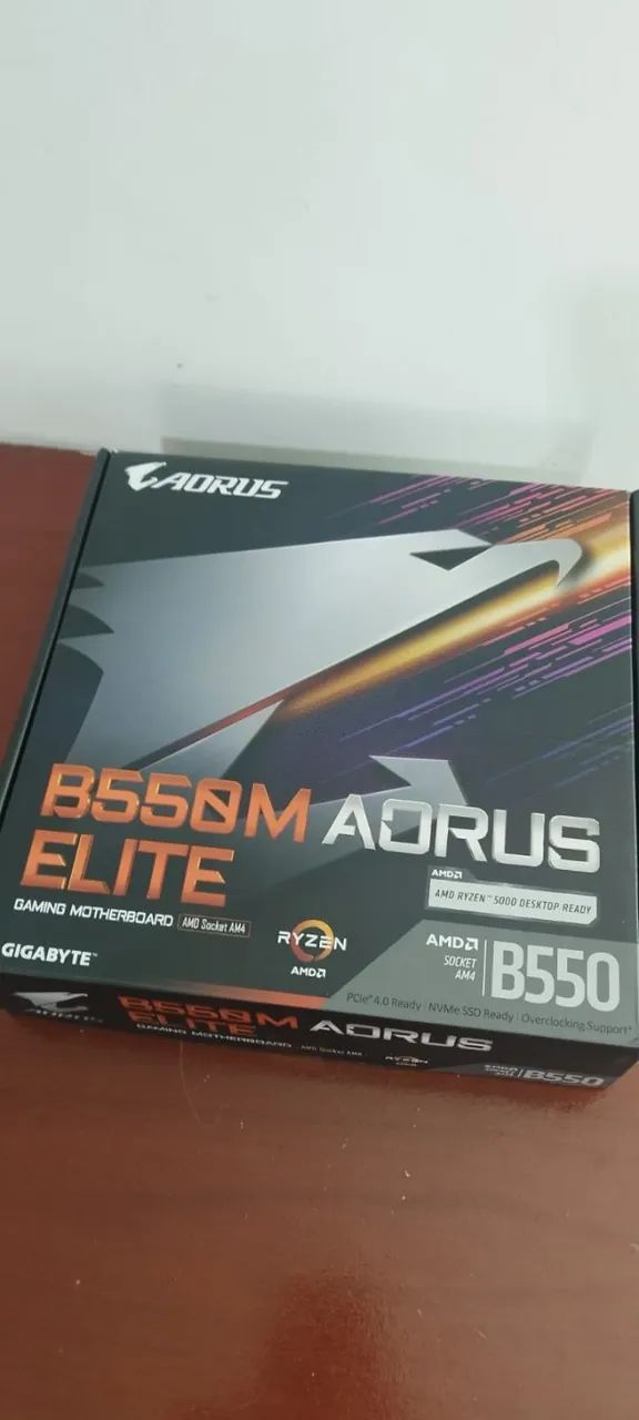 Kit Amd Ryzen 7 5700x Placa mae B550 Aorus Elite 