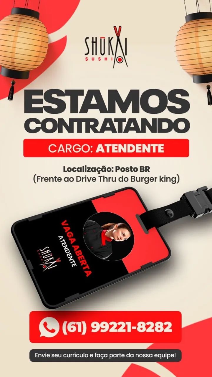 Contrata Atendente 