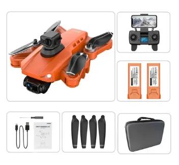 Drone L900 Se Max Com Sensor De Obstáculo 1,2km 25m - 2 Bat. Cor Laranja - Foto 2