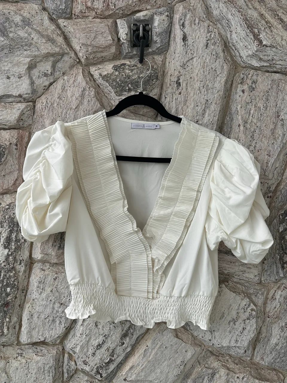 Blusa mangas bufantes - M - Foto 3