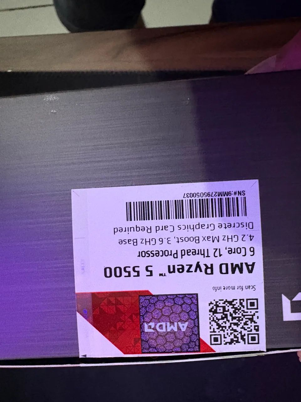 Processador AMD ryzen 5 5500  - Foto 3