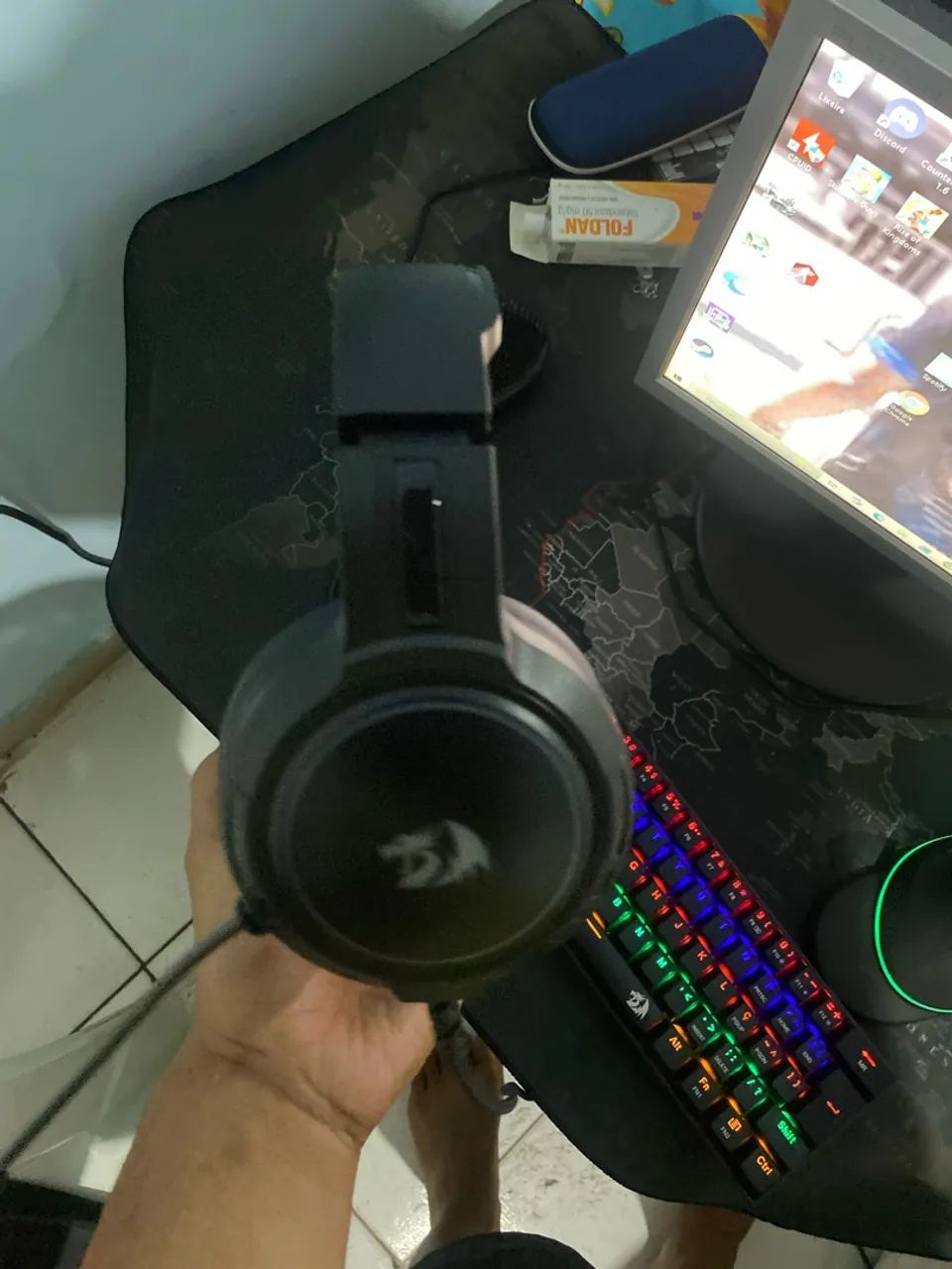 Vende-se teclado e fone gamer !!! - Foto 4