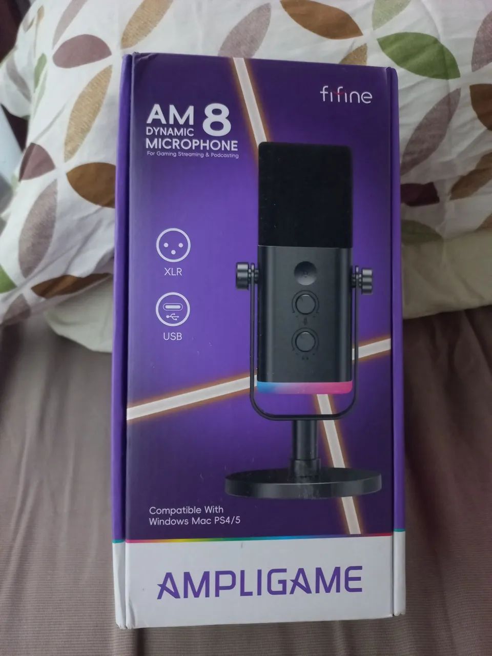 Microfone AM8 Fifine | Excelente p/ gamers, livestream e gravação
