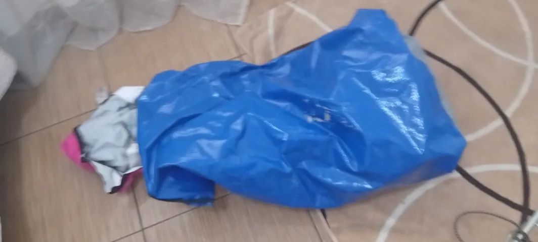 Carrinho de compras e bolsa 