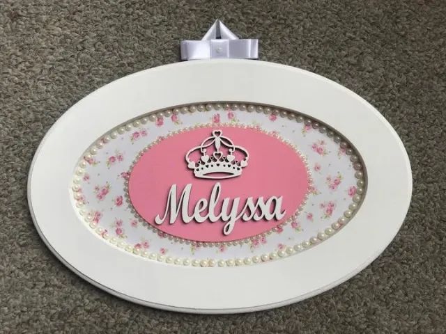 Enfeite Porta Maternidade Personalizado Mdf Quarto Bebê - Foto 4