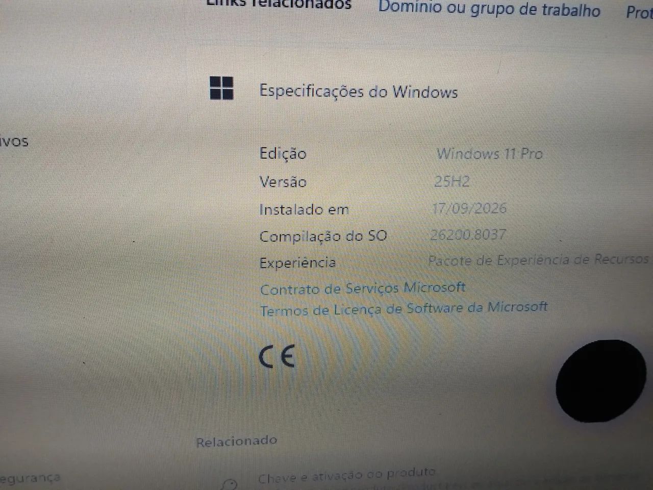 Notebook hp dv6 funcionando tudo carcaça boa Windows 11 25h2  tela com manchas e tecl ruim - Foto 5
