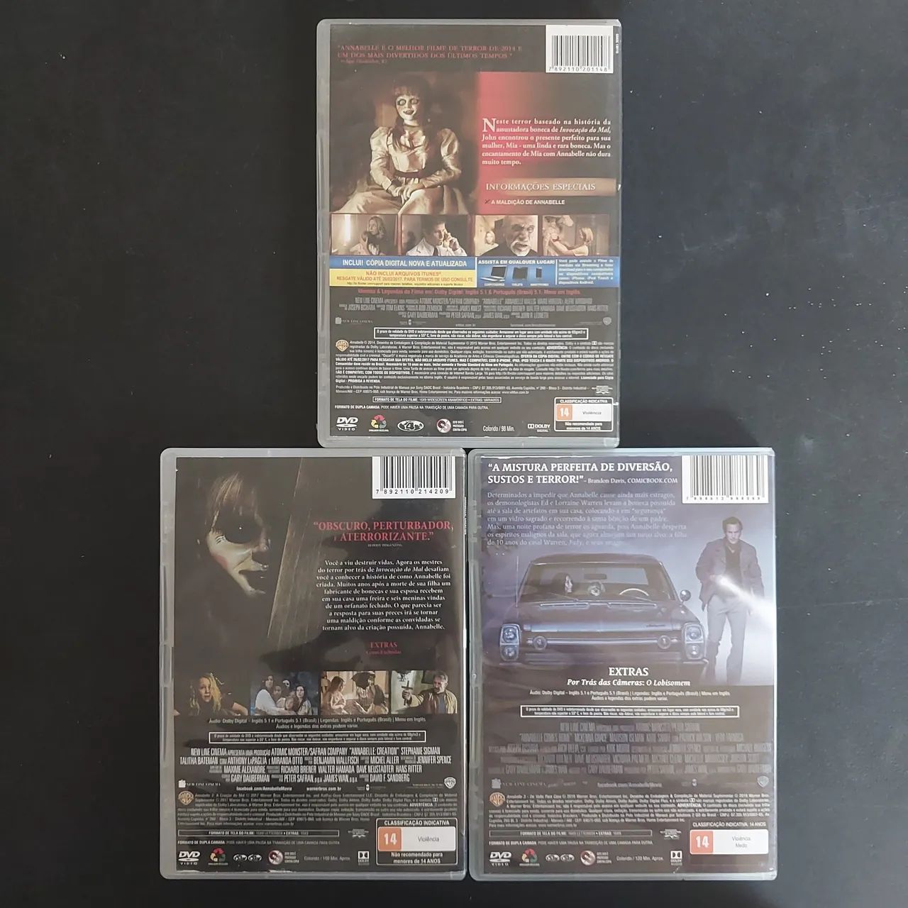 dvd anabelle - coleção completa 1, 2 e 3 - Terror - Foto 2